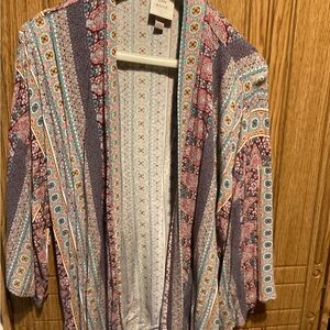 Boho Multicolor Patterned Kimono